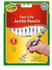 8 Crayola Jumbo First Toddler Decorated Pencils