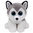 Buff the Husky 15cm Ty Beanie Boo Soft Toy DOB November 28