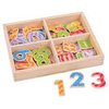 56 Wooden Magnetic Numbers by BigJigs Toys BJ266 3+